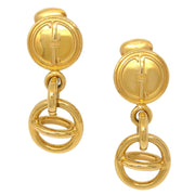Gucci Dangle Earrings Clip-On Gold 1992