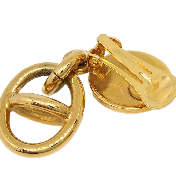 Gucci Dangle Earrings Clip-On Gold 1992