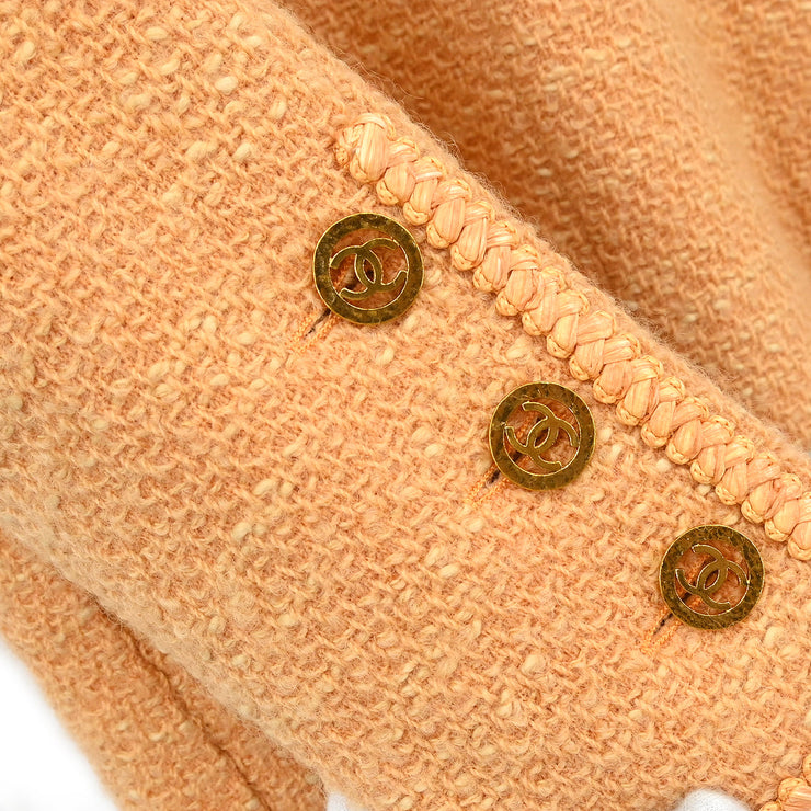 Chanel 1993 Collarless Jacket Orange #34