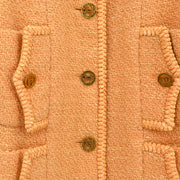 Chanel 1993 Collarless Jacket Orange #34