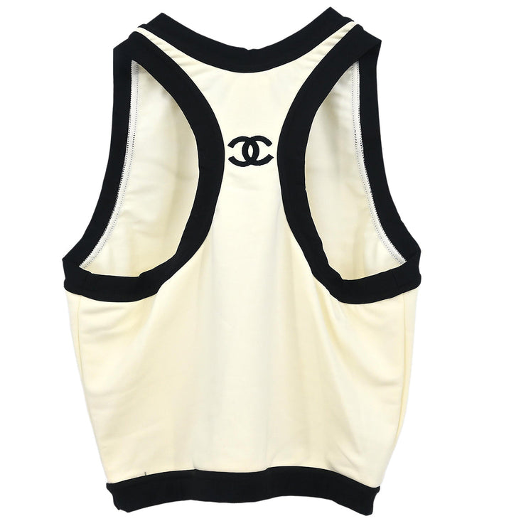 Chanel 1996 Sleeveless Top White #42