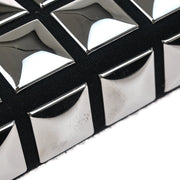 Chanel 2003-2004 Black Cotton Ice Cube Shoulder Bag