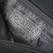 Chanel 2003-2004 Black Cotton Ice Cube Shoulder Bag