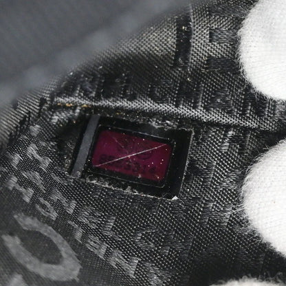 Chanel 2003-2004 Black Cotton Ice Cube Shoulder Bag