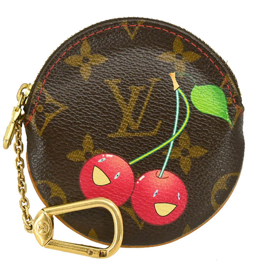 Louis Vuitton 2005 Cherry Porte Monnaie Rond Coin Case Wallet M95043