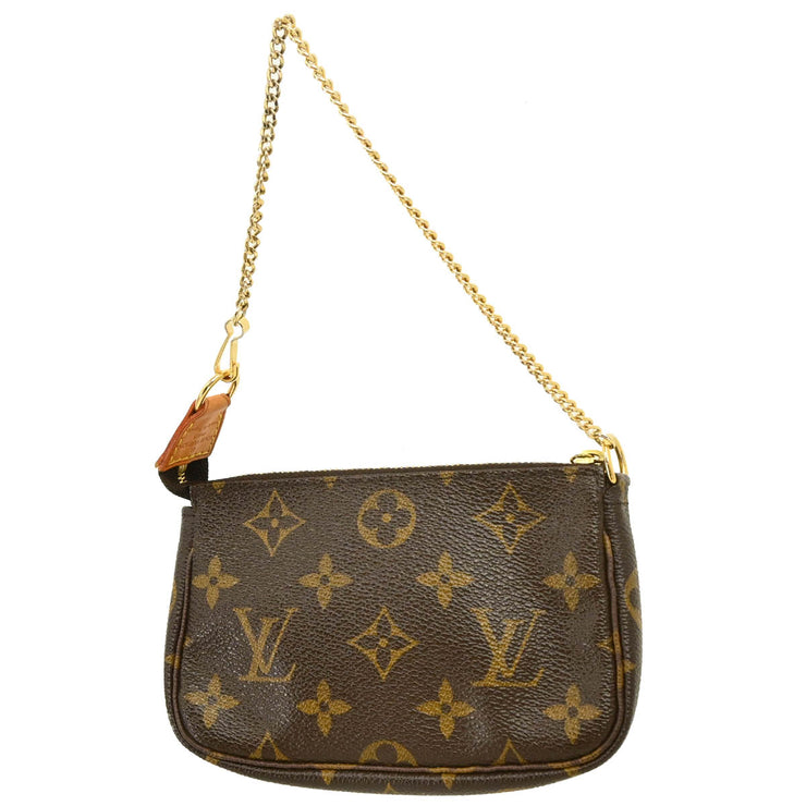 Louis Vuitton 2008 Monogram Mini Pochette Accessoires Handbag M60153
