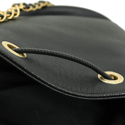 Chanel 2019 Black Caviar Deauville Bucket Bag