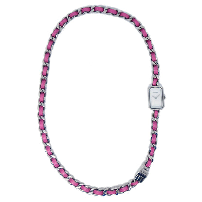 Chanel H4557 Premiere Rock Pop Quartz Watch Silver SS