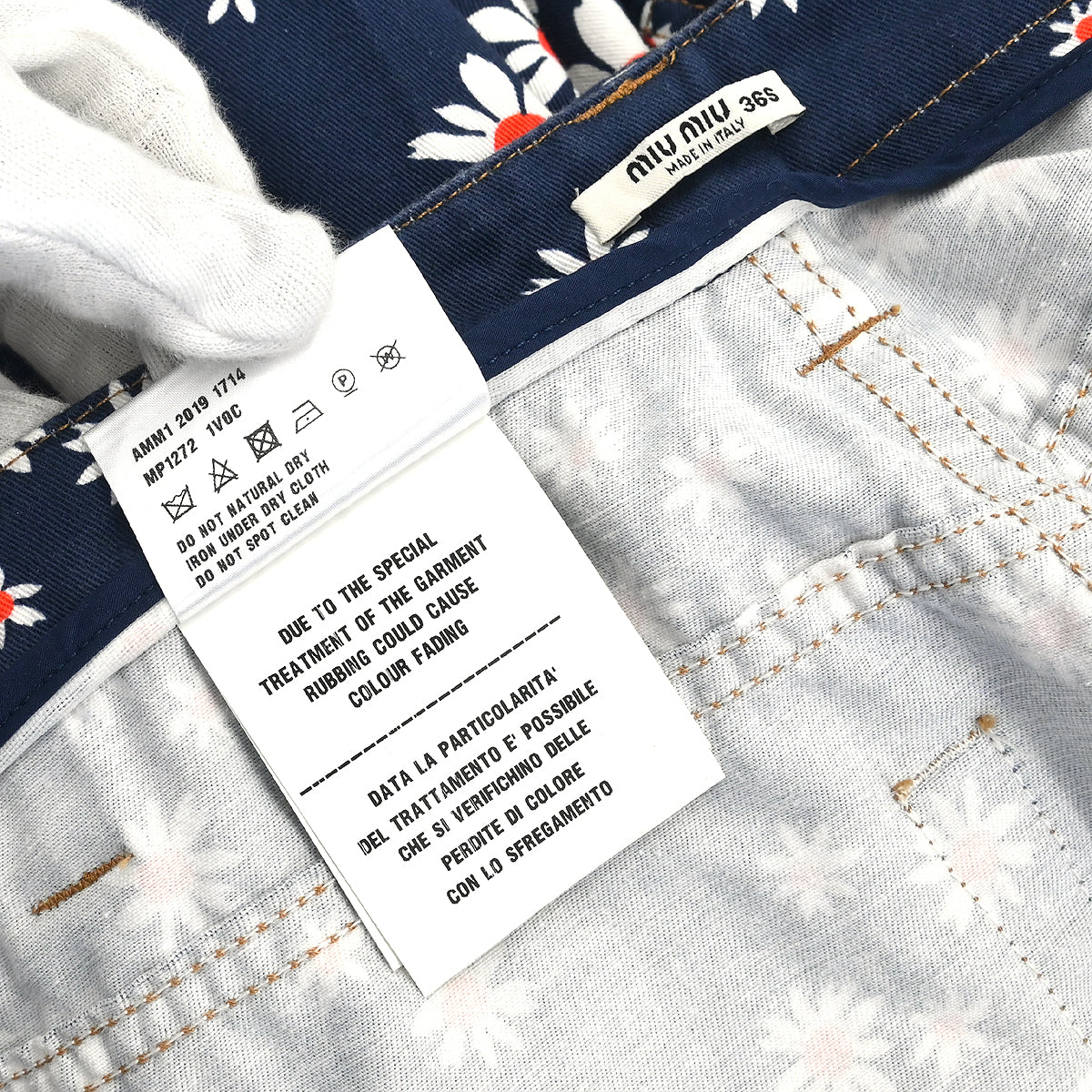 Miu miu 2019 Long Pants Navy #36S