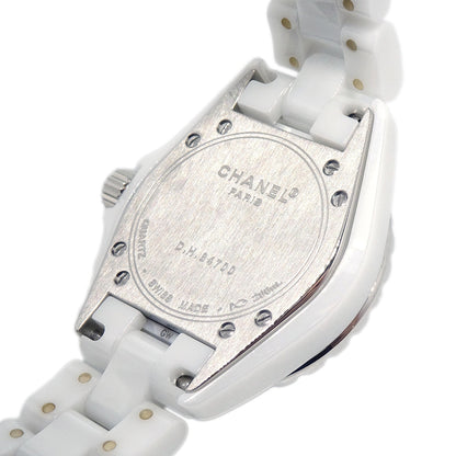 Chanel Ref.H2010 J12 33mm Quartz Watch Ceramic SS Diamond Pink Sapphire