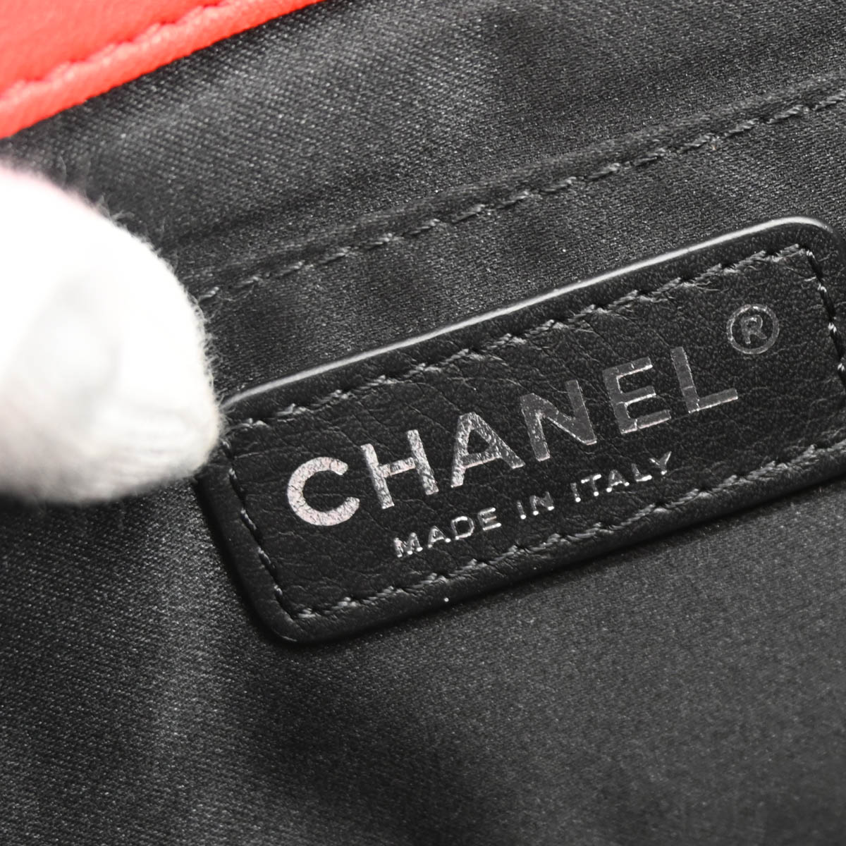 Chanel 2012-2013 Red Lambskin Single Flap Shoulder Bag