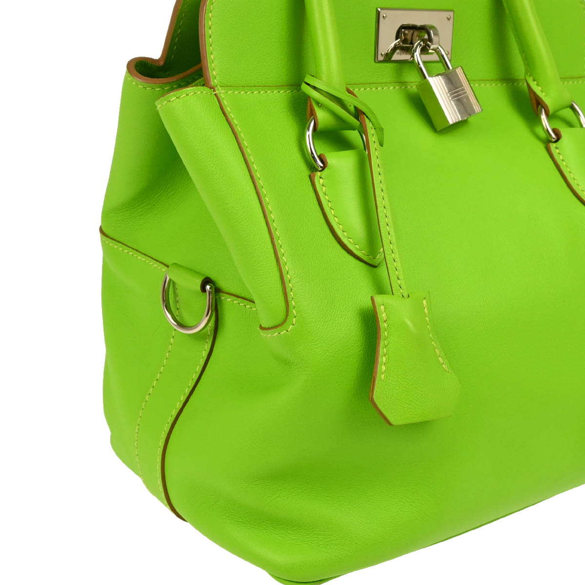 Hermes 2013 Apple Green Veau Swift Toolbox 20 2way Shoulder Handbag