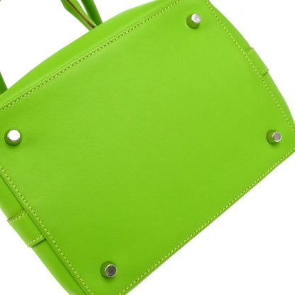Hermes 2013 Apple Green Veau Swift Toolbox 20 2way Shoulder Handbag