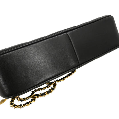 Chanel 2015-2016 Black Lambskin Shoulder Bag