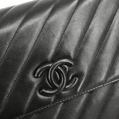 Chanel 2015-2016 Black Lambskin Shoulder Bag