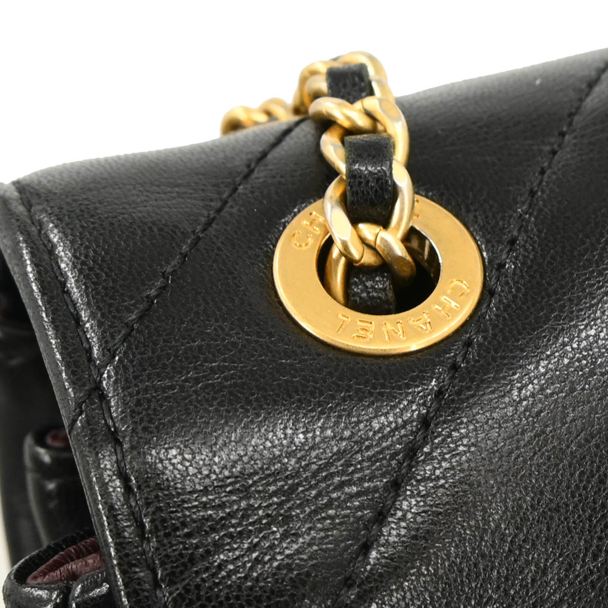 Chanel 2015-2016 Black Lambskin Shoulder Bag