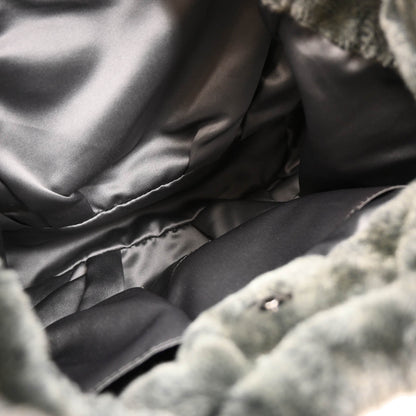 Chanel 2010-2011 Faux Fur Leather 2way Shoulder Tote Handbag