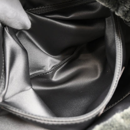 Chanel 2010-2011 Faux Fur Leather 2way Shoulder Tote Handbag