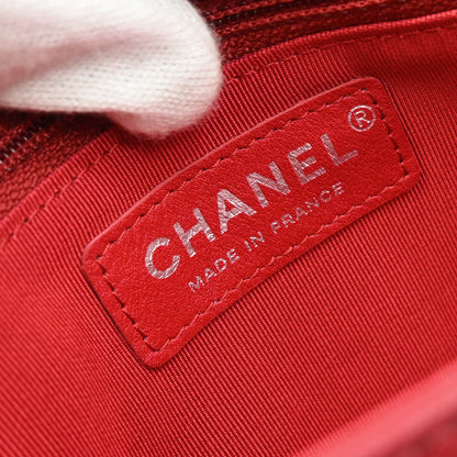 Chanel 2013-2014 Red Lambskin Small Hula Hoop Handbag