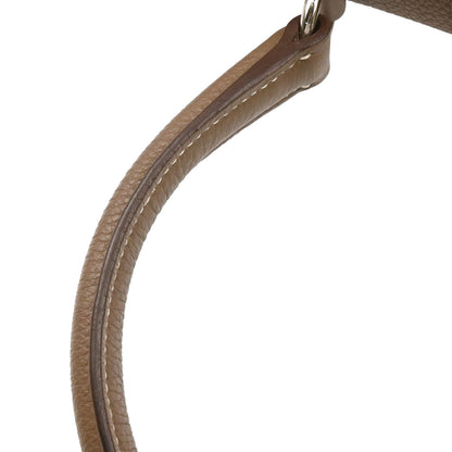 Hermes 2010 Etoupe Gray Togo Shoulder Kelly Handbag