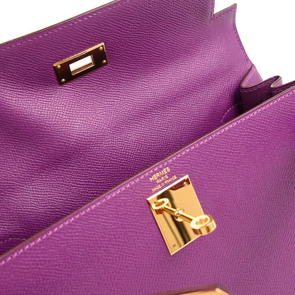 Hermes 2014 Anemone Epsom Kelly 28 Sellier 2way Shoulder Handbag
