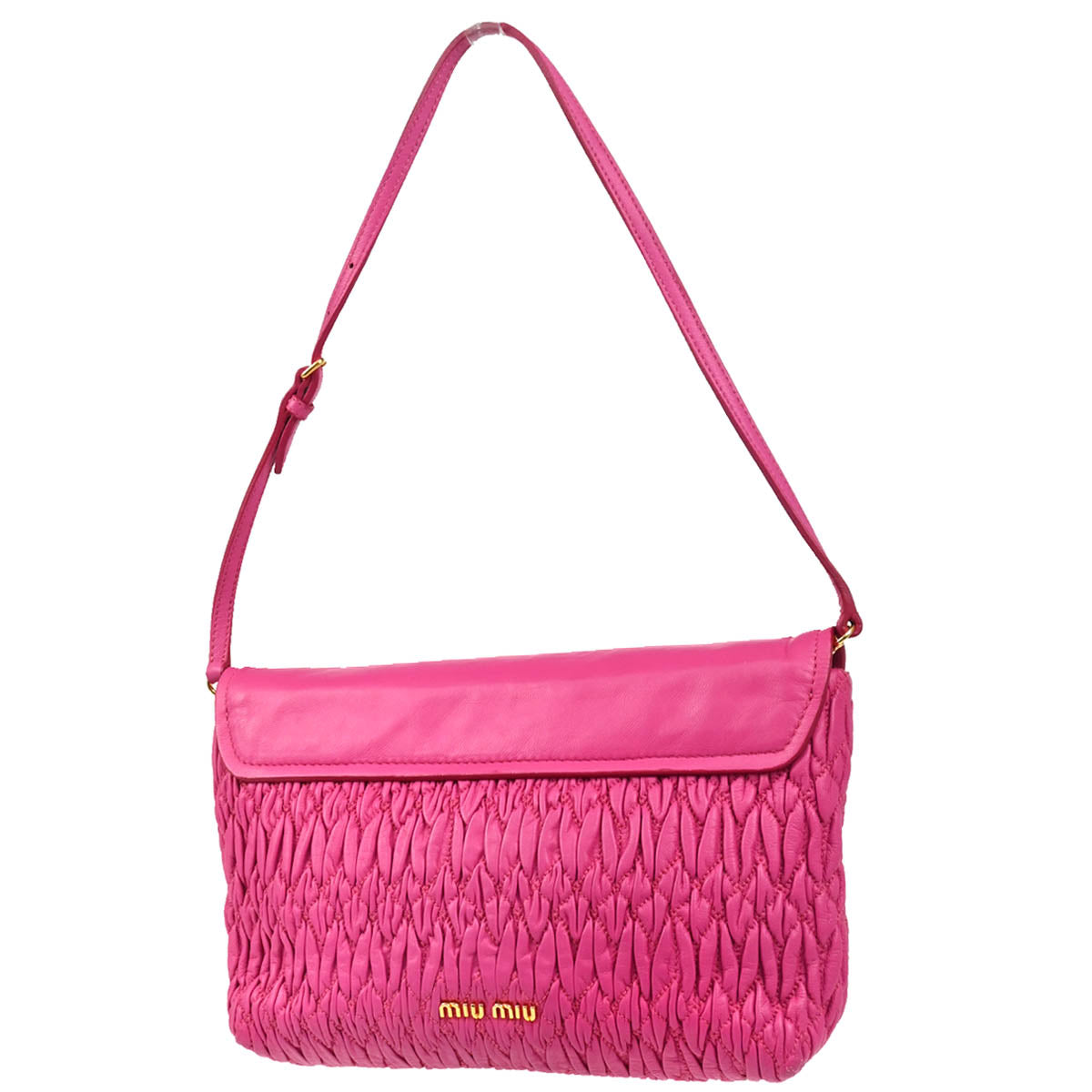 Miu Miu Pink Lambskin Nappa Handbag