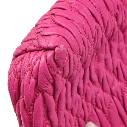 Miu Miu Pink Lambskin Nappa Handbag