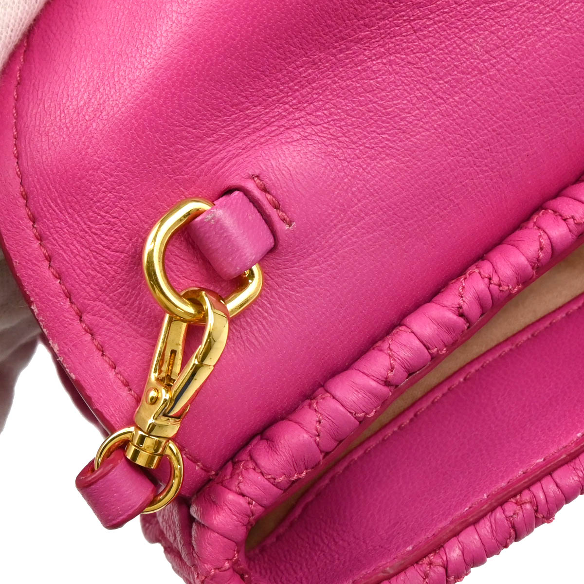 Miu Miu Pink Lambskin Nappa Handbag