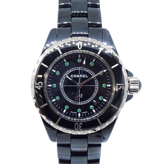 Chanel Ref.H2679 J12 Quartz 33mm Watch Ceramic Emerald