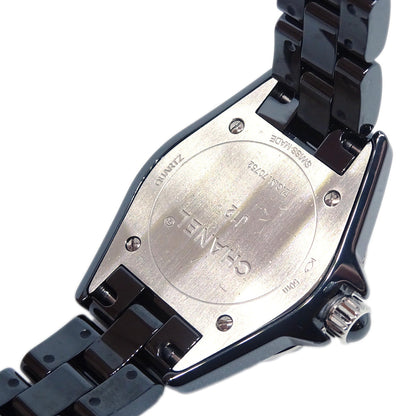 Chanel Ref.H2571 J12 Quartz 29mm Watch Ceramic Diamond SS