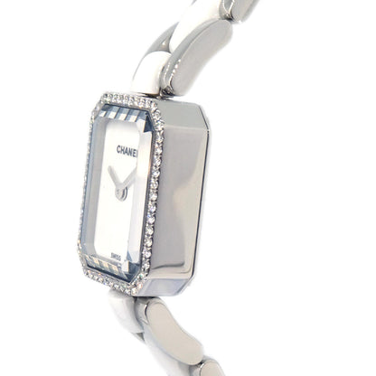 Chanel Premiere H2132 Quartz Watch Ceramic SS Diamond