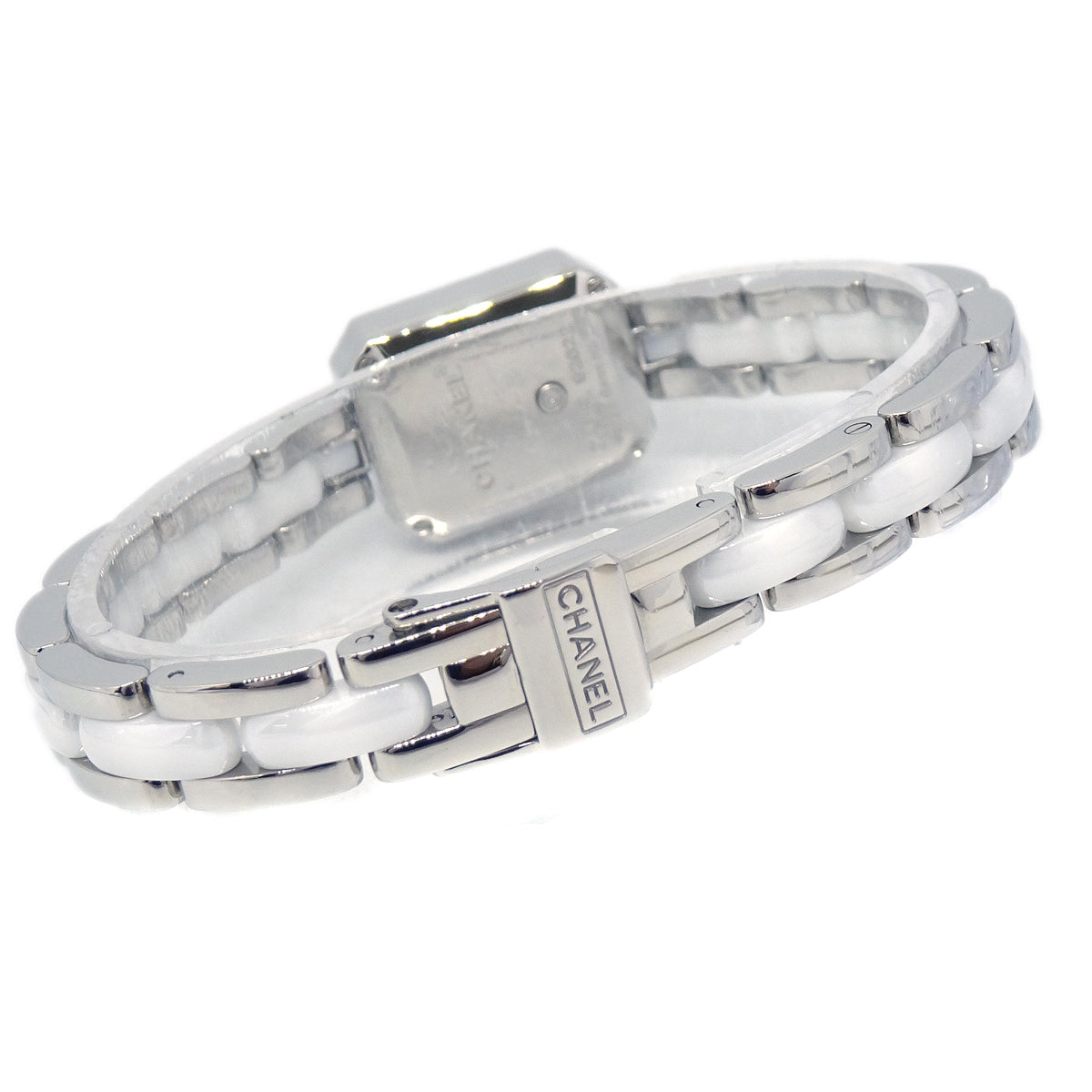 Chanel Premiere H2132 Quartz Watch Ceramic SS Diamond