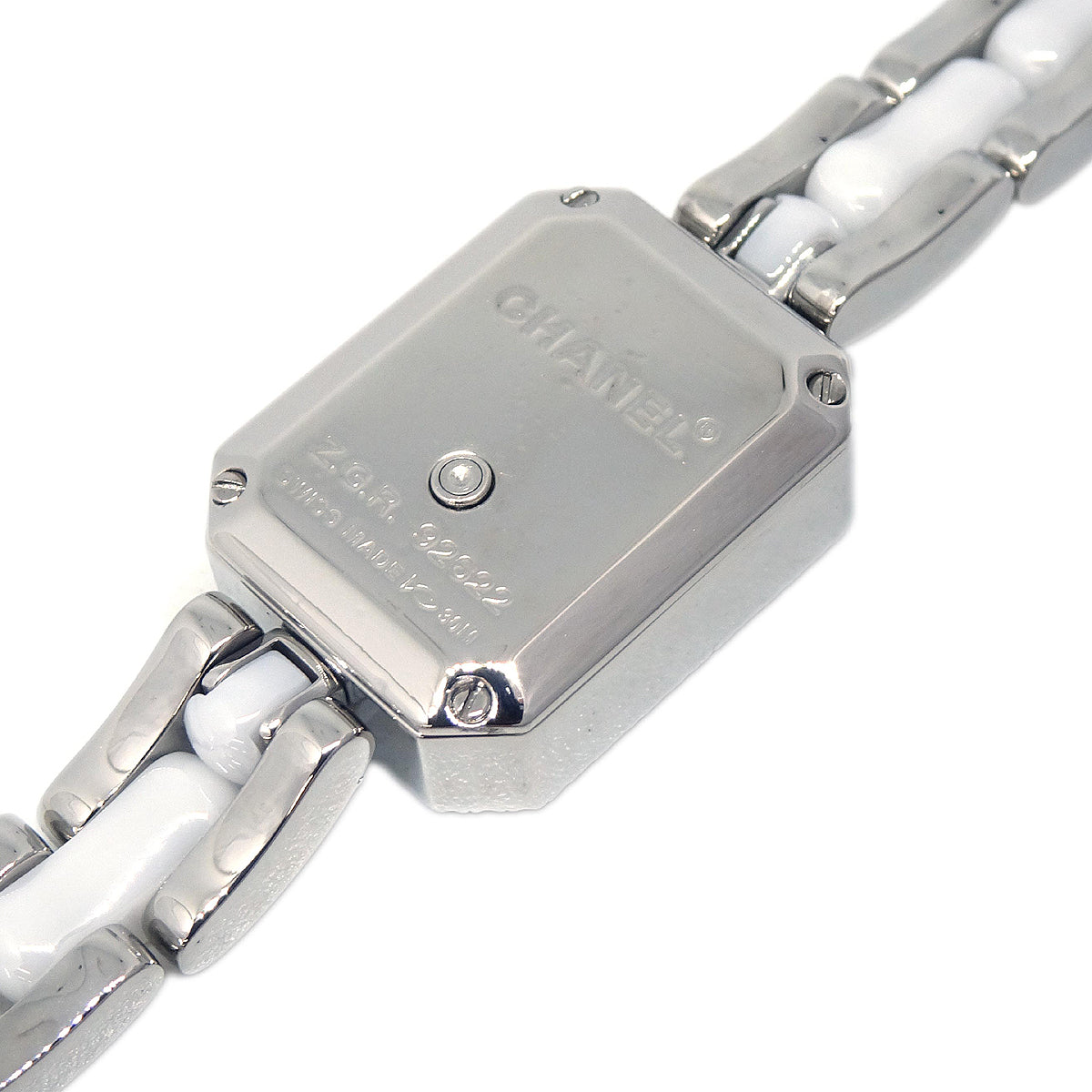 Chanel Premiere H2132 Quartz Watch Ceramic SS Diamond