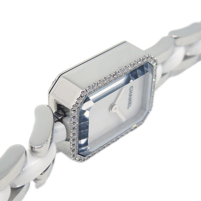 Chanel Premiere H2132 Quartz Watch Ceramic SS Diamond