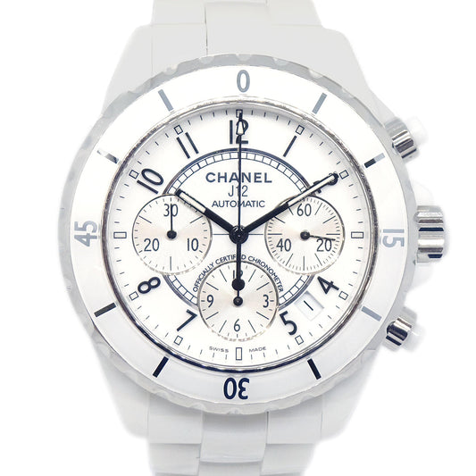 Chanel Ref.H1007 J12 Chronograph 41mm Self-winding Watch Ceramic SS