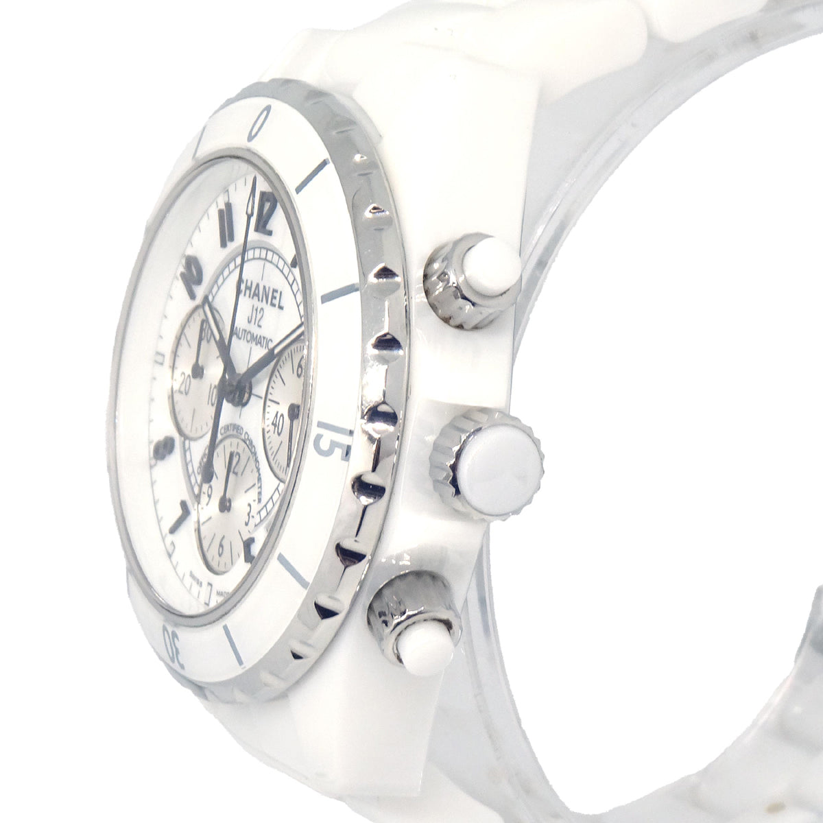 Chanel Ref.H1007 J12 Chronograph 41mm Self-winding Watch Ceramic SS
