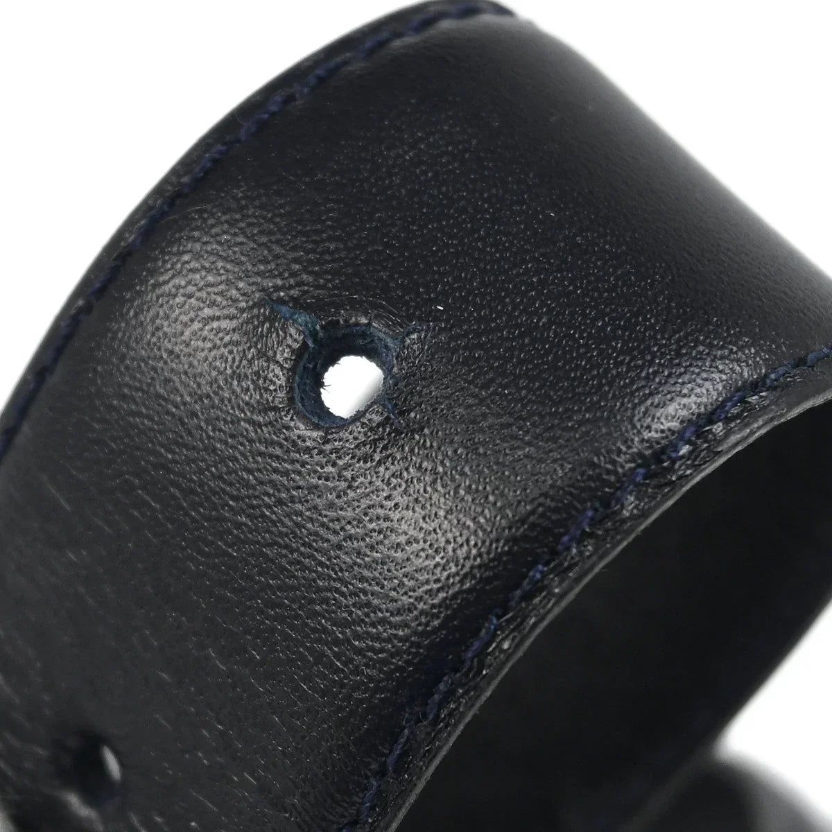 Chanel Navy Calfskin Belt #95/38 Small Good
