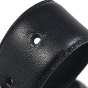 Chanel Navy Calfskin Belt #95/38 Small Good