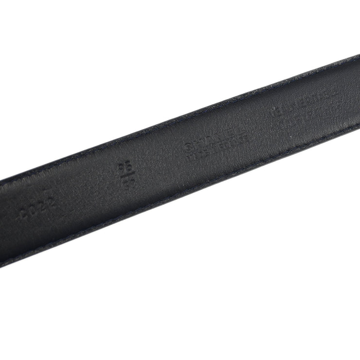 Chanel Navy Calfskin Belt #95/38 Small Good