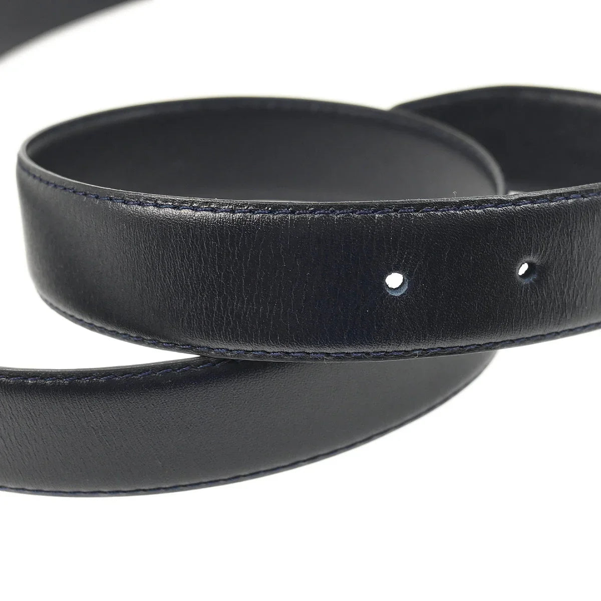Chanel Navy Calfskin Belt #95/38 Small Good