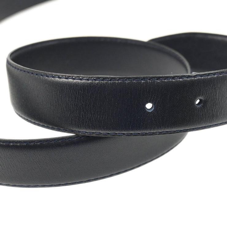 Chanel Navy Calfskin Belt #95/38 Small Good
