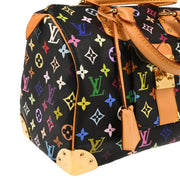 Louis Vuitton 2004 Black Monogram Multicolor Speedy 30 Handbag M92642