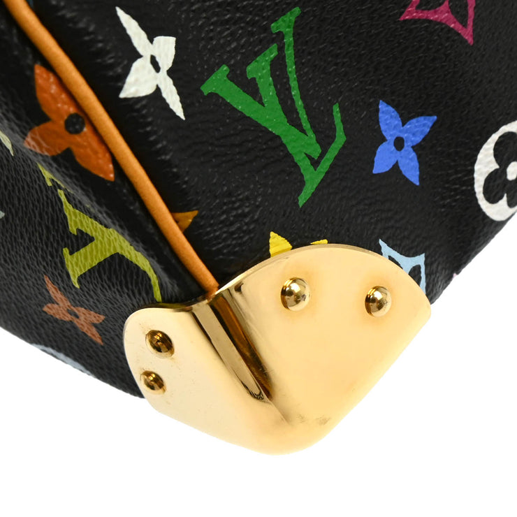 Louis Vuitton 2004 Black Monogram Multicolor Speedy 30 Handbag M92642