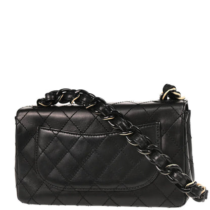 Chanel 2000-2002 Black Lambskin Shoulder Bag