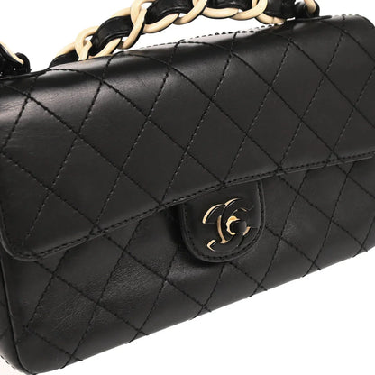 Chanel 2000-2002 Black Lambskin Shoulder Bag