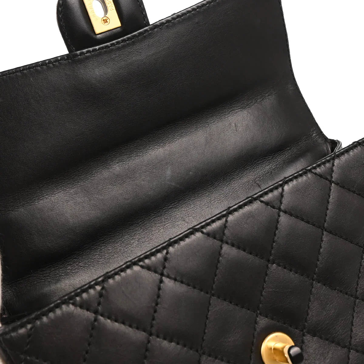 Chanel 2000-2002 Black Lambskin Shoulder Bag