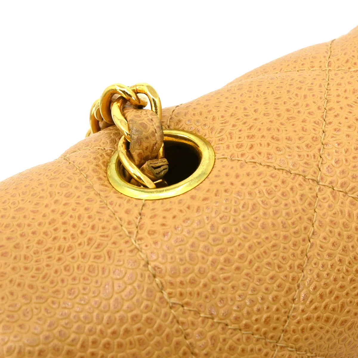 Chanel Beige Caviar Medium Diana Shoulder Bag