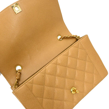 Chanel Beige Caviar Medium Diana Shoulder Bag