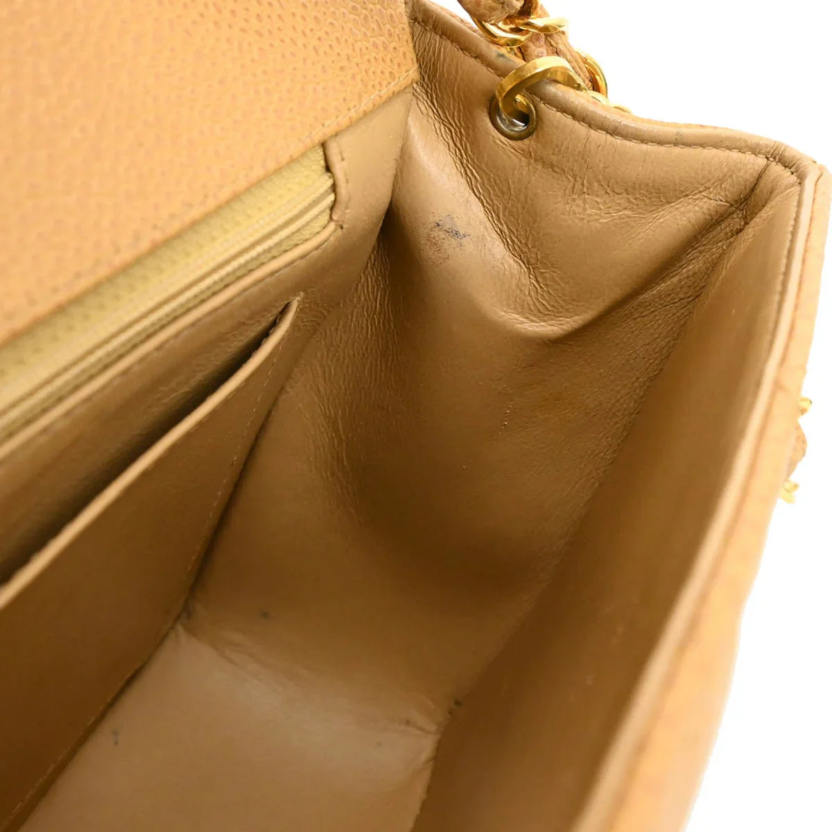 Chanel Beige Caviar Medium Diana Shoulder Bag