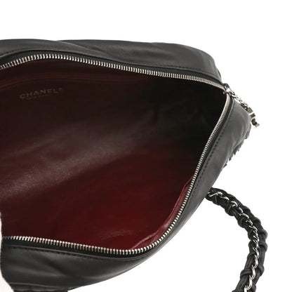 Chanel 2005-2006 Black Lambskin Luxury Line Bowling Bag